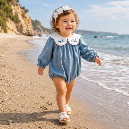 Bodysuits - Girls - 0–2Y - 👶 Long-Sleeved Ruffle Flower Bodysuit Main