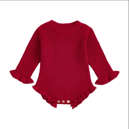 Bodysuits - Autumn - Girl & Boy - 0-12M 🍂 Baby Autumn Knit Cotton Bodysuit