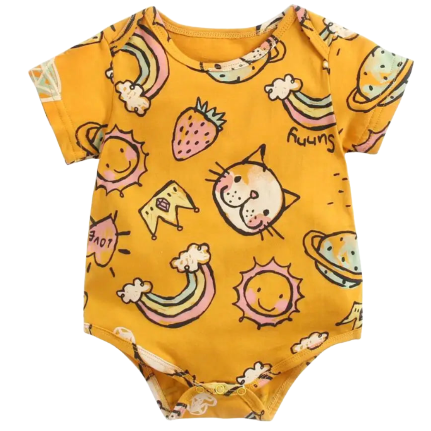 Bodysuits - Summer - Boy - 0 to 3y 👶Gentle Cotton Summer Baby Bodysuit
