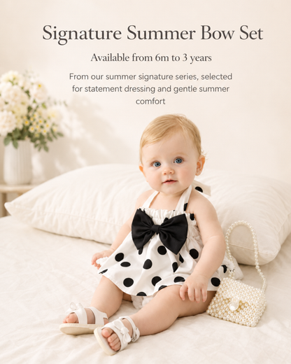Matching - Sets - 6m to 3y ✨ Signature Summer Bow Set
