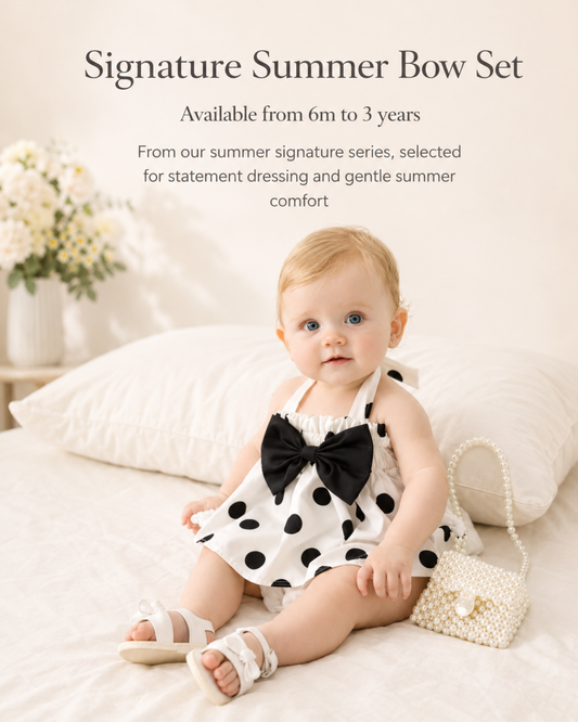 Matching - Sets - 6m to 3y ✨ Signature Summer Bow Set