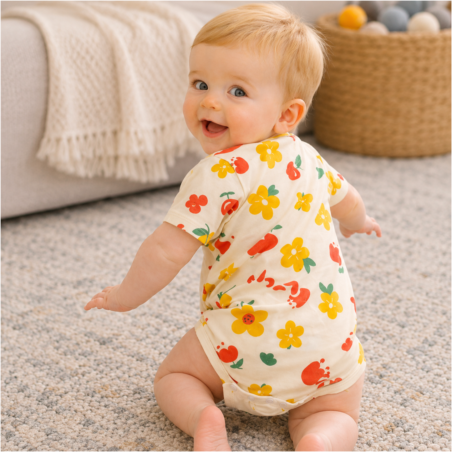 Bodysuits - Summer - Boy - 0 to 3y 👶Gentle Cotton Summer Baby Bodysuit