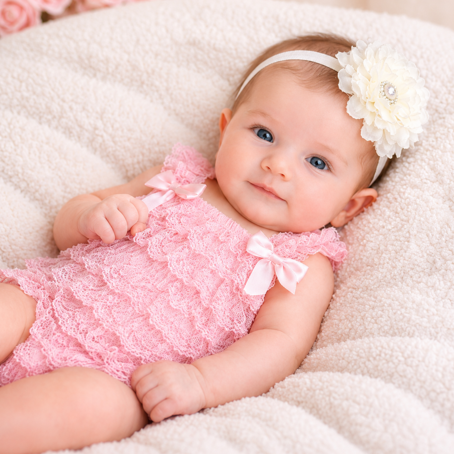 Bodysuits - Summer - Girl - 3m to 3y 👗 Soft Lace Ruffle Bodysuit for Baby Girls