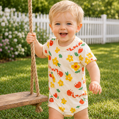 Bodysuits - Summer - Boy - 0 to 3y 👶Gentle Cotton Summer Baby Bodysuit