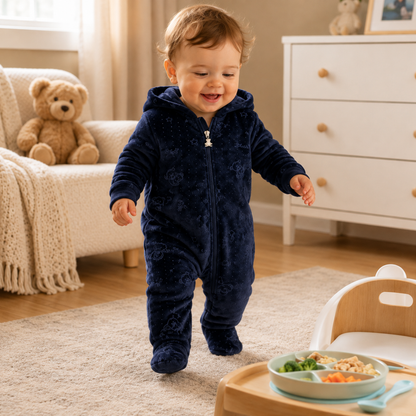Jumpsuits - Girl & Boy - 0 to 12m 🧸❄️ Unisex Warm Flannel Winter Jumpsuit