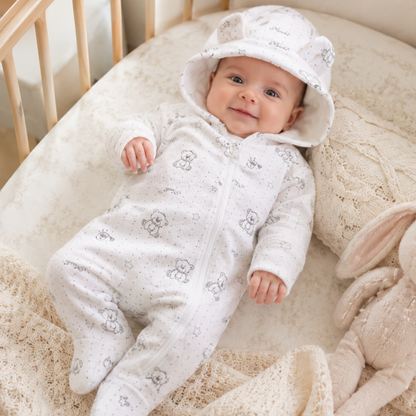Jumpsuits - Girl & Boy - 0 to 12m 🧸❄️ Unisex Warm Flannel Winter Jumpsuit