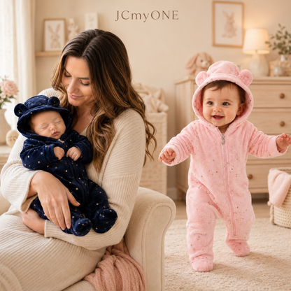 Jumpsuits - Girl & Boy - 0 to 12m 🧸❄️ Unisex Warm Flannel Winter Jumpsuit