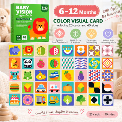 Stage 1 to Stage 4 - Books - Early Learning By Visual Card - 0 to 3Y - High Contrast Black & White Baby Visual Learning Card Main