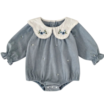 Bodysuits - Girls - 0–2Y - 👶 Long-Sleeved Ruffle Flower Bodysuit Main