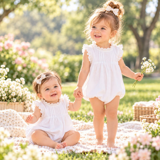 Bodysuits – Summer👗 Girls – 3M–3Y – Solid Cotton Bodysuit M