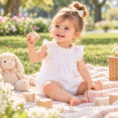 Bodysuits – Summer👗 Girls – 3M–3Y – Solid Cotton Bodysuit