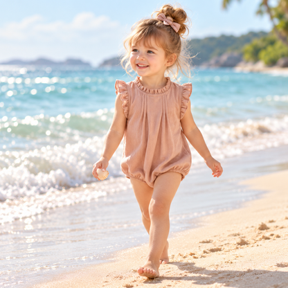 Bodysuits – Summer👗 Girls – 3M–3Y – Solid Cotton Bodysuit