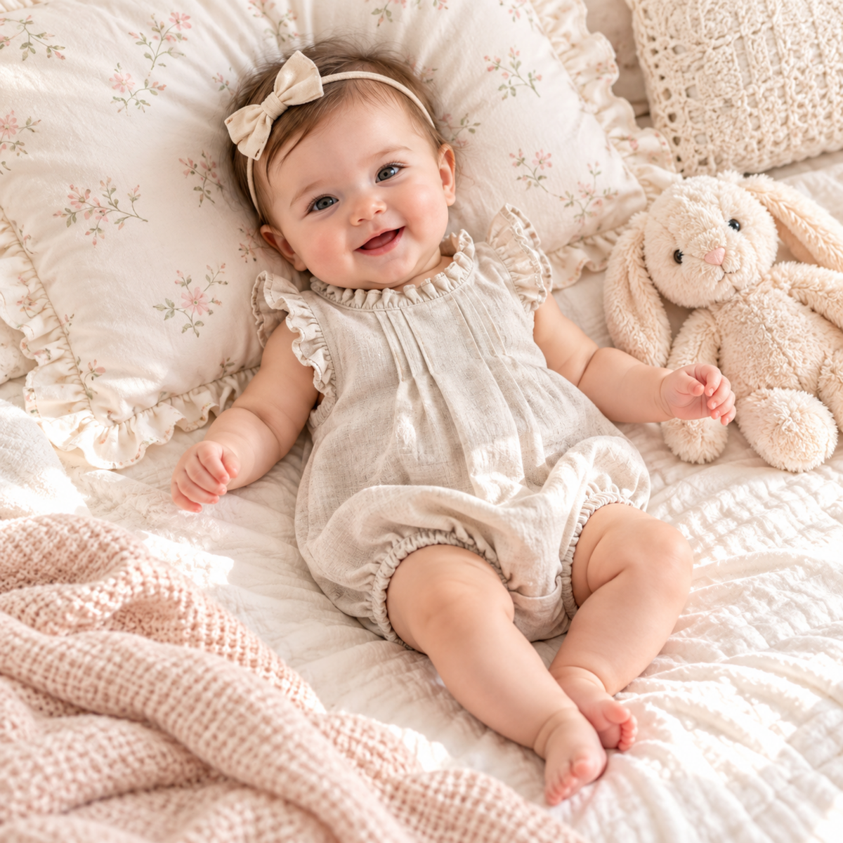 Bodysuits – Summer👗 Girls – 3M–3Y – Solid Cotton Bodysuit
