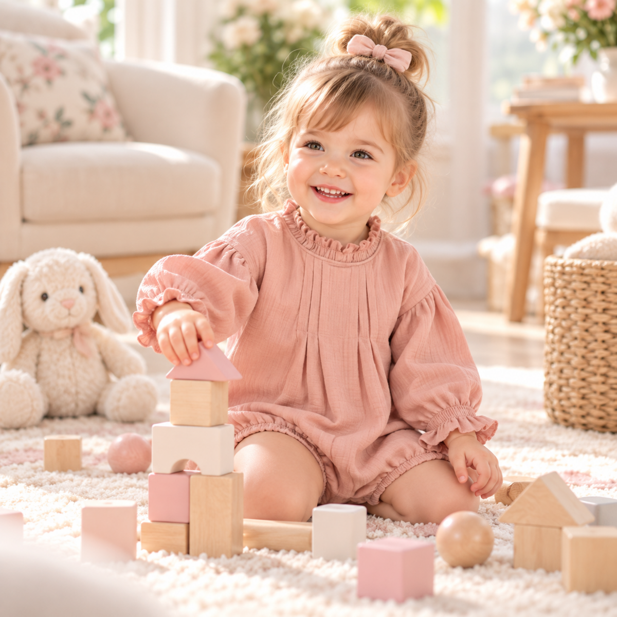 Bodysuits – Summer👗 Girls – 3M–3Y – Solid Cotton Bodysuit