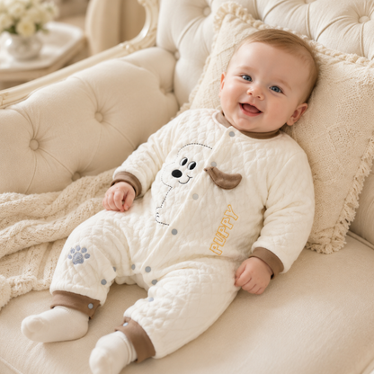 Jumpsuits - Girl & Boy - 0 to 12m 🧸❄️ Unisex Warm Flannel Autumn Jumpsuit