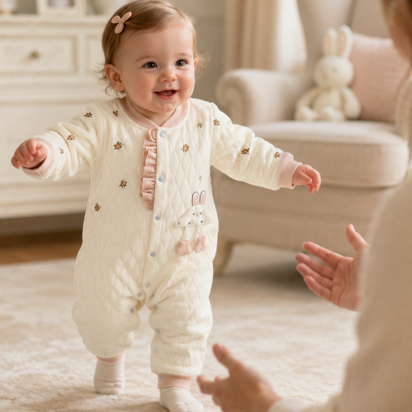 Jumpsuits - Girl & Boy - 0 to 12m 🧸❄️ Unisex Warm Flannel Autumn Jumpsuit