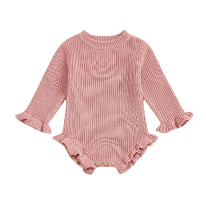 Bodysuits - Autumn - Girl & Boy - 0-12M 🍂 Baby Autumn Knit Cotton Bodysuit