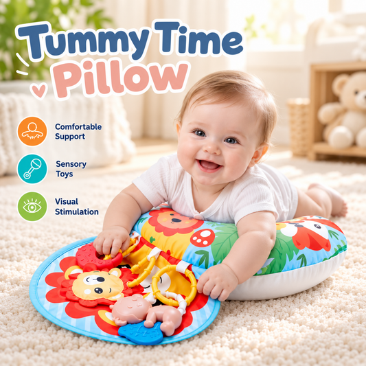 Toys - Tummy Time Pillow - 3M to 12M - U-Shape Baby Support Pillow
