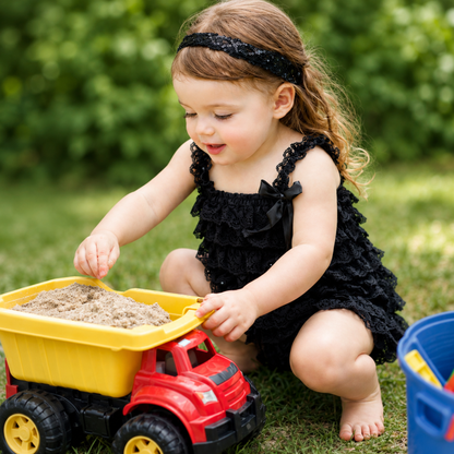 Bodysuits - Summer - Girl - 3m to 3y 👗 Soft Lace Ruffle Bodysuit for Baby Girls Main