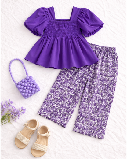 Matching - Sets - Summer - Girl - 3y to 7y 👗 Girls Summer 2-Piece Vest & Pants Set aCTIVE