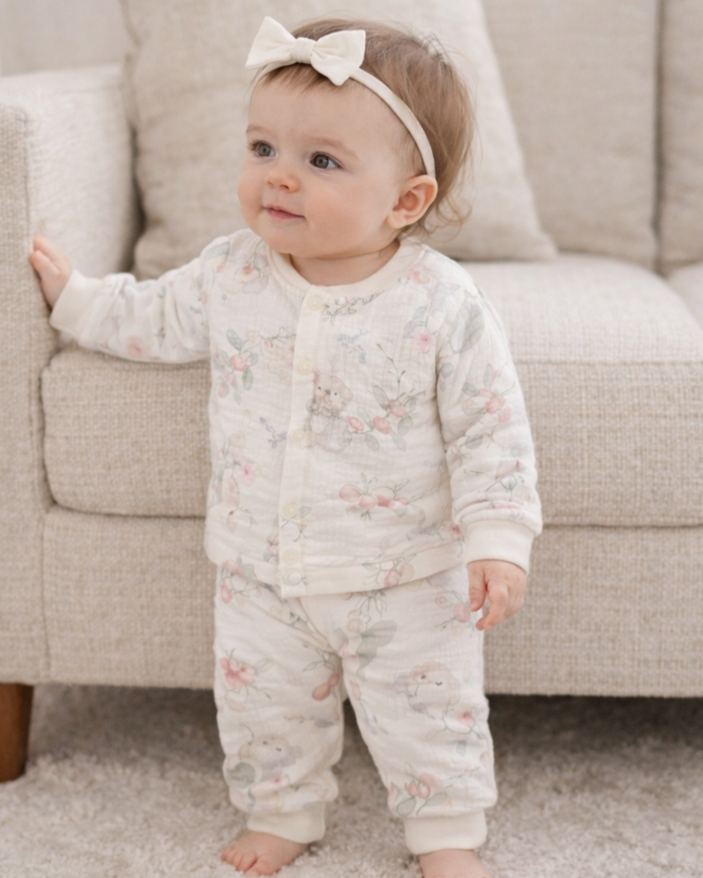 Matching - Sets - Winter - Girl & Boy - 2m to 24m 👕 Winter Cotton 2-Piece Sleep Set