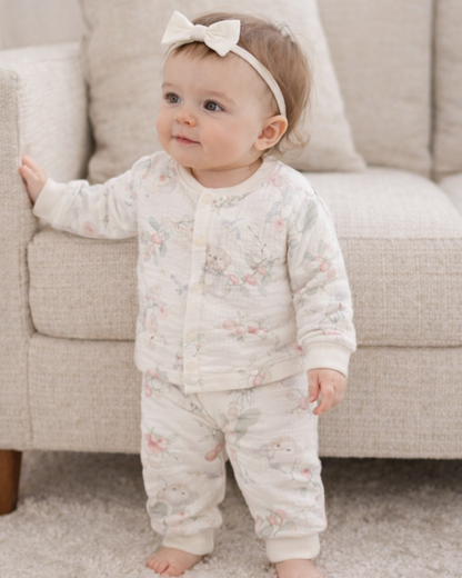 Matching - Sets - Winter - Girl & Boy - 2m to 24m 👕 Winter Cotton 2-Piece Sleep Set
