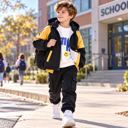 Tops - Winter - Boys - 2–7Y - 🧥Lightweight Hooded Baseball Sports Jacket