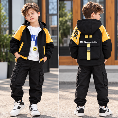 Tops - Winter - Boys - 2–7Y - 🧥Lightweight Hooded Baseball Sports Jacket