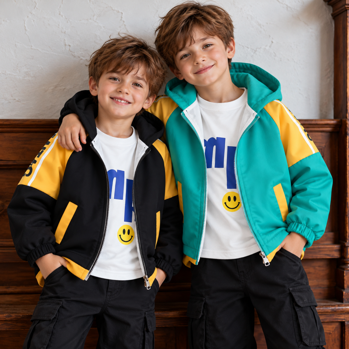 Tops - Winter - Boys - 2–7Y - 🧥Lightweight Hooded Baseball Sports Jacket