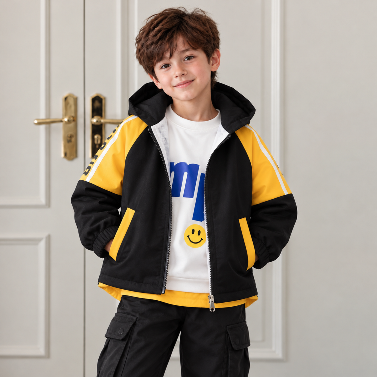 Tops - Winter - Boys - 2–7Y - 🧥Lightweight Hooded Baseball Sports Jacket