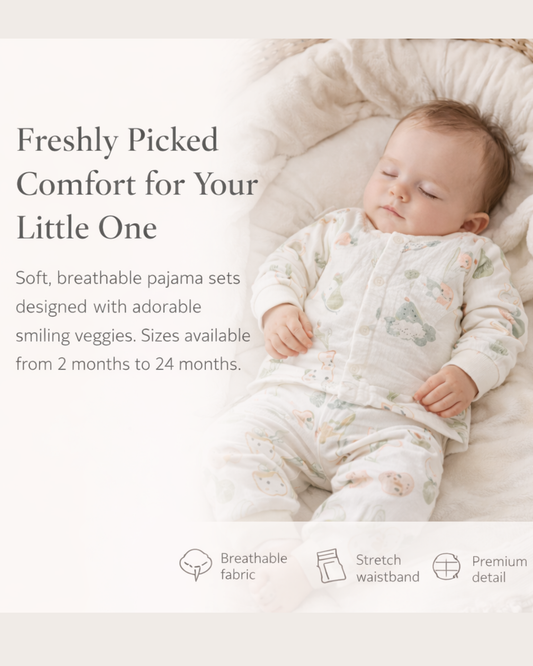 Matching - Sets - Winter - Girl & Boy - 2m to 24m 👕 Winter Cotton 2-Piece Sleep Set