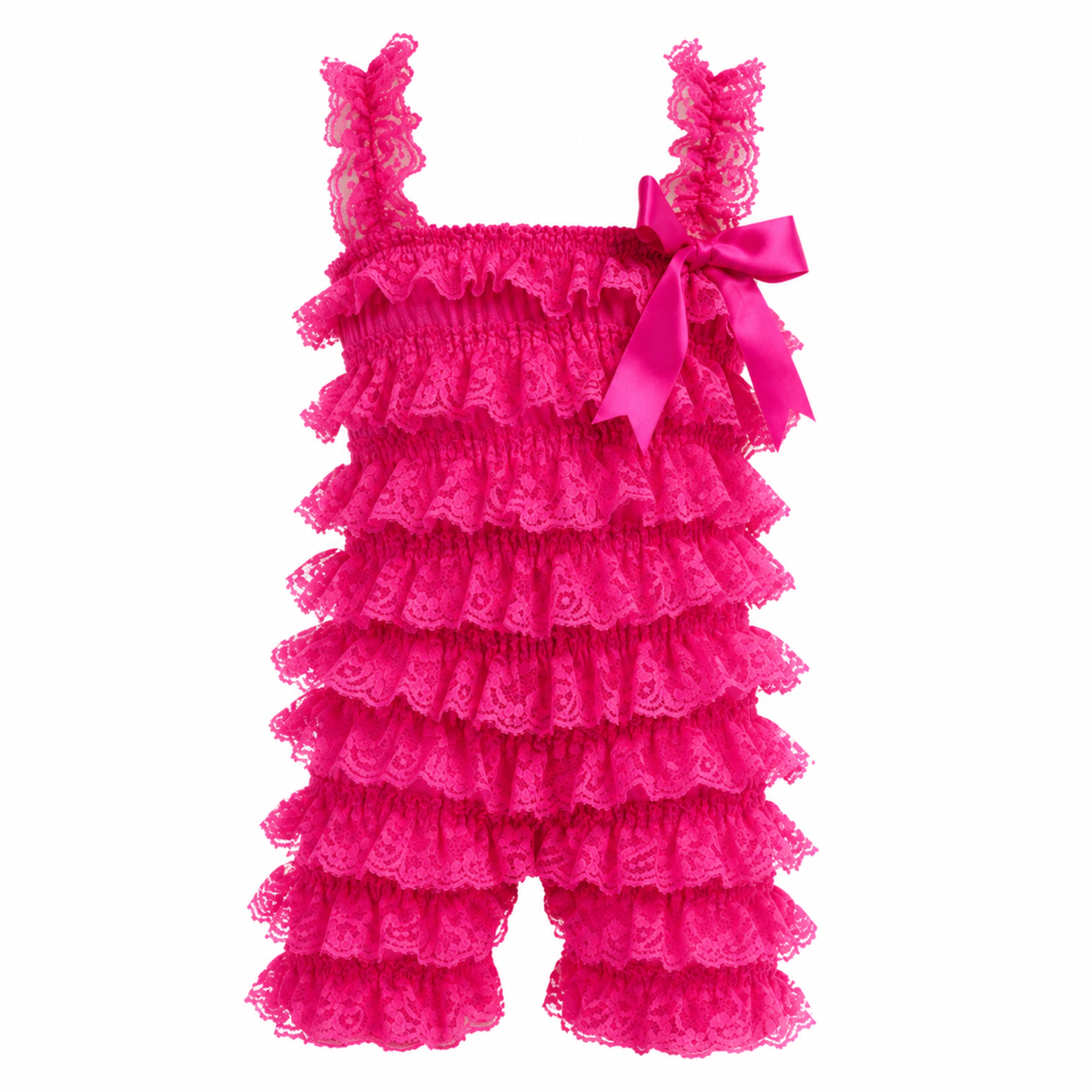 Bodysuits - Summer - Girl - 3m to 3y 👗 Soft Lace Ruffle Bodysuit for Baby Girls Main