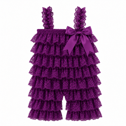 Bodysuits - Summer - Girl - 3m to 3y 👗 Soft Lace Ruffle Bodysuit for Baby Girls