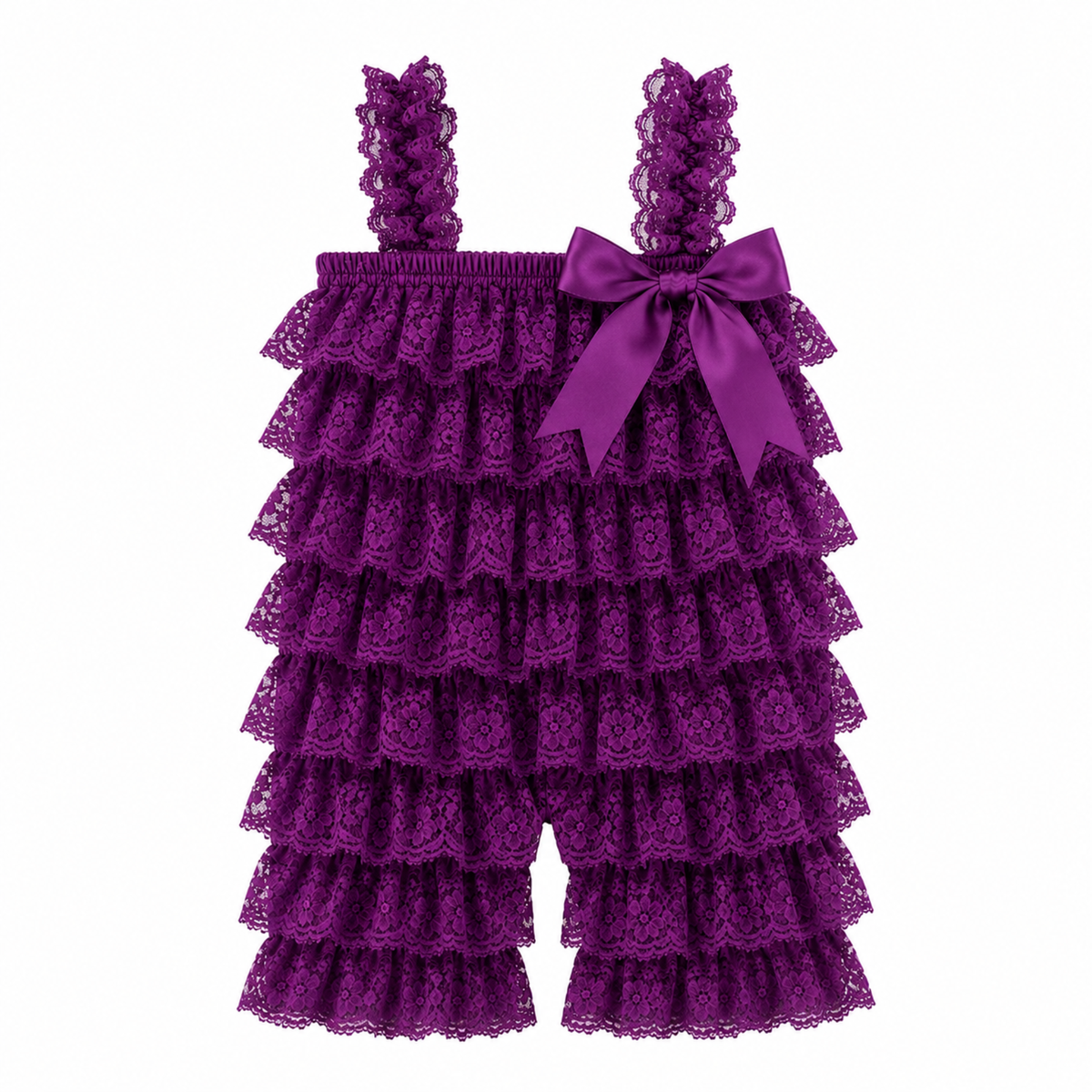 Bodysuits - Summer - Girl - 3m to 3y 👗 Soft Lace Ruffle Bodysuit for Baby Girls Main