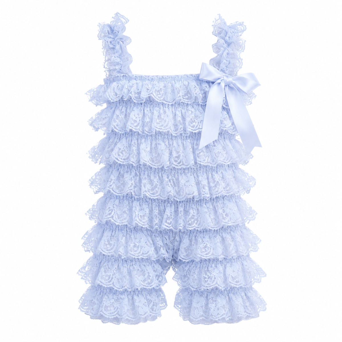 Bodysuits - Summer - Girl - 3m to 3y 👗 Soft Lace Ruffle Bodysuit for Baby Girls Main