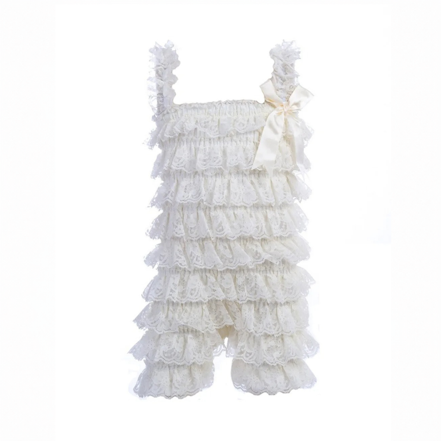 Bodysuits - Summer - Girl - 3m to 3y 👗 Soft Lace Ruffle Bodysuit for Baby Girls