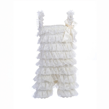 Bodysuits - Summer - Girl - 3m to 3y 👗 Soft Lace Ruffle Bodysuit for Baby Girls