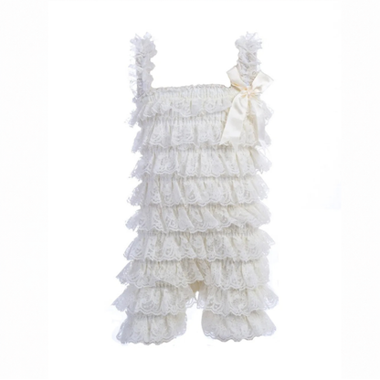 Bodysuits - Summer - Girl - 3m to 3y 👗 Soft Lace Ruffle Bodysuit for Baby Girls Main